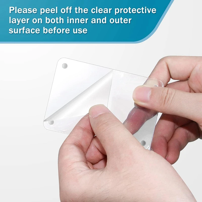 Mini dupla face Frigorífico Picture Frame, Frameless Frame Clear Display, Photo Frame, 18 pcs