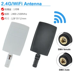 Antena WiFi Direcional para Roteador Sem Fio, SMA Impermeável Masculino e Feminino, Sinal Forte, 2.4GHz, 5.8GHz, 2400Mhz, 1PC