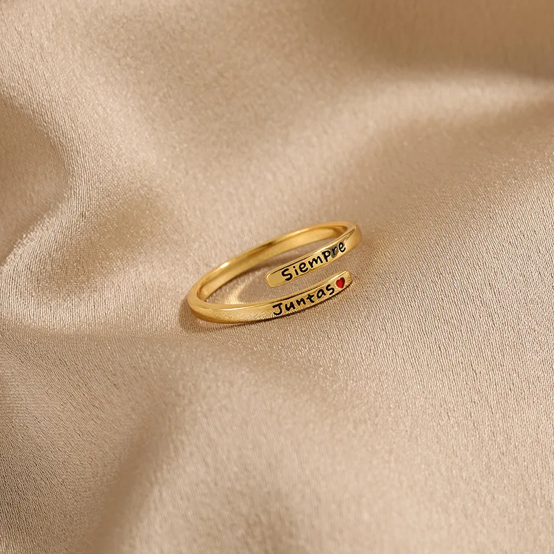 Hot s925 sterling silver English with small love ring women simple fashion