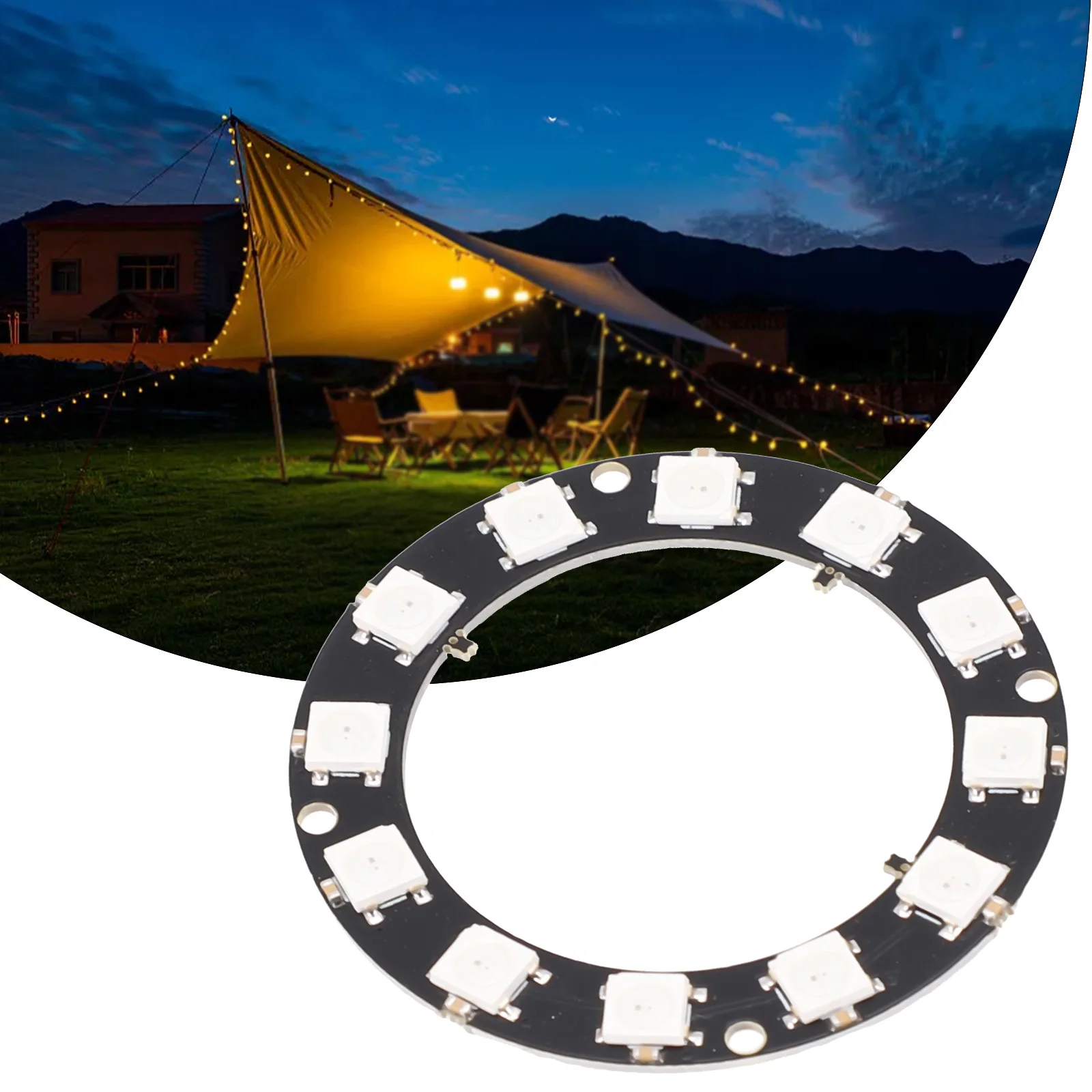 Nuovissimo LED Ring Driver Development Board Full-color RGB 5V Individual indirizzabile RGB LED NeoPixel Ring per ArduinoWS2812