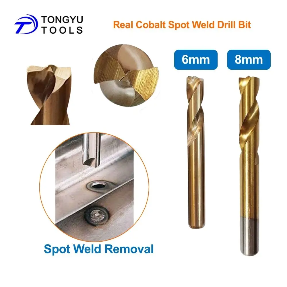 M35 Cobalt Spot Weld Drill Bit 6mm 8mm 10mm HSS Co5% Weld Cutter for Auto Body Panel Spot Weld Removal