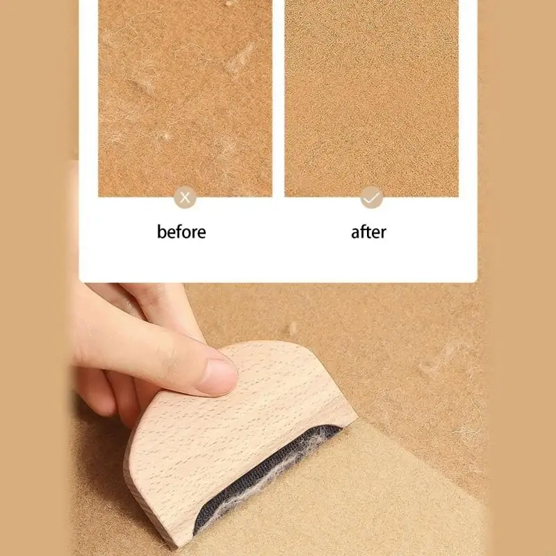 ماكينة حلاقة الوبر الخشبية المحمولة أداة إزالة الوبر المحمولة آمنة للملابس الحساسة والملابس التريكو