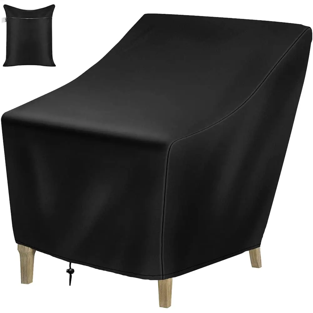 

2Pcs Patio Chair Cover Outdoor Waterproof Single Lounge Deep Chair Sofa Furniture Protector Covers For Backyard Veranda Lawn