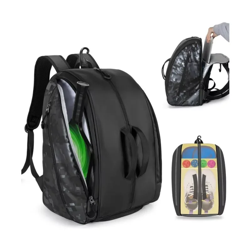 Outdoor Large Capacity Tennis/Racket Bag Waterproof Handheld Case Special Storage for Pickleball Shoulder Gym Bag Men