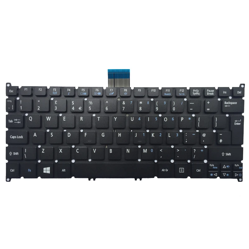 NEW UK Laptop Keyboard For Acer Aspire V5-123 V5-131 V5-121 V5-171 Aspire One 725 756 AO725 AO756 UK keyboard