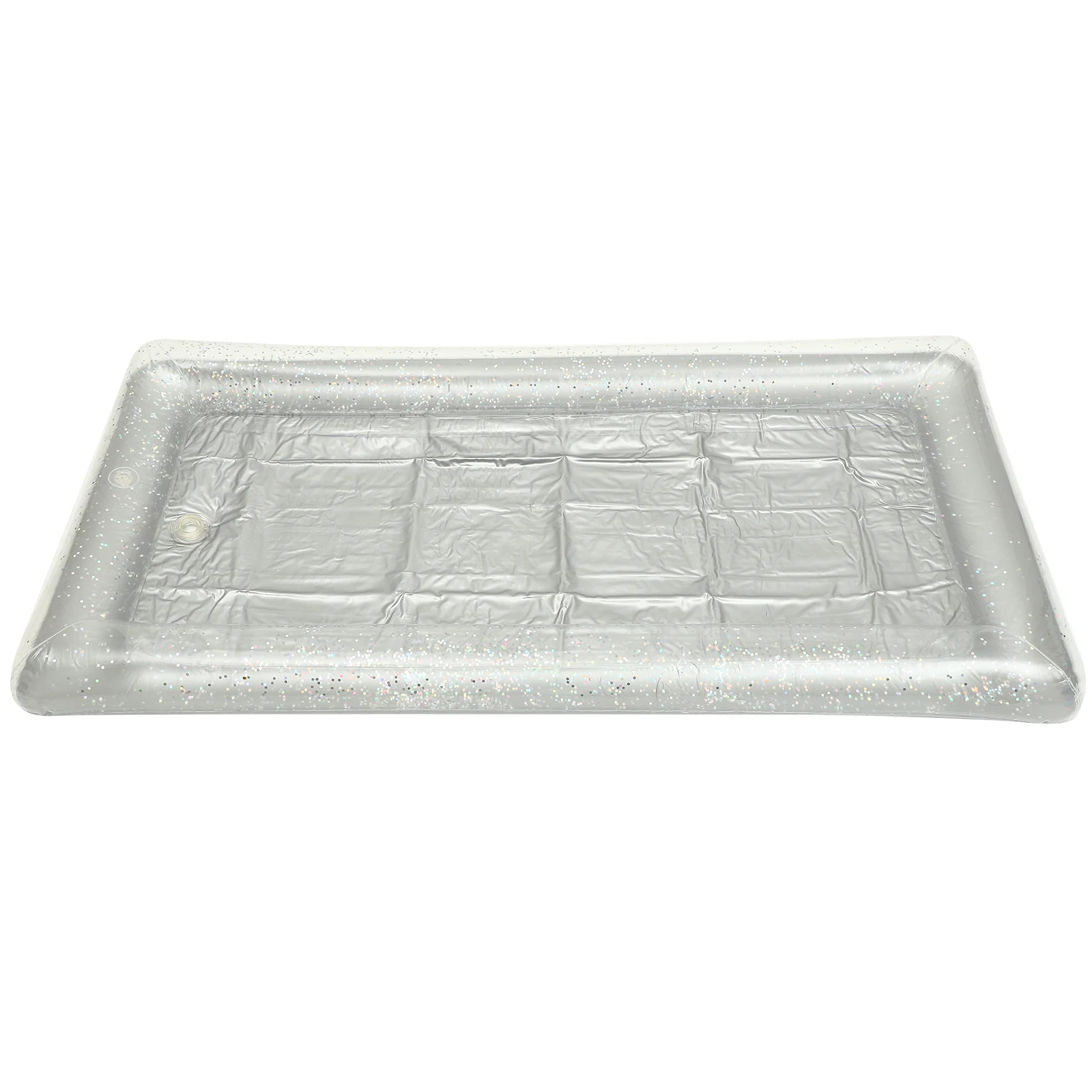

Inflatable Ice Bar Salad Plate Clear Large Capacity Outdoor Party Pool Cooler Food Tray Drink Server Portable Storage