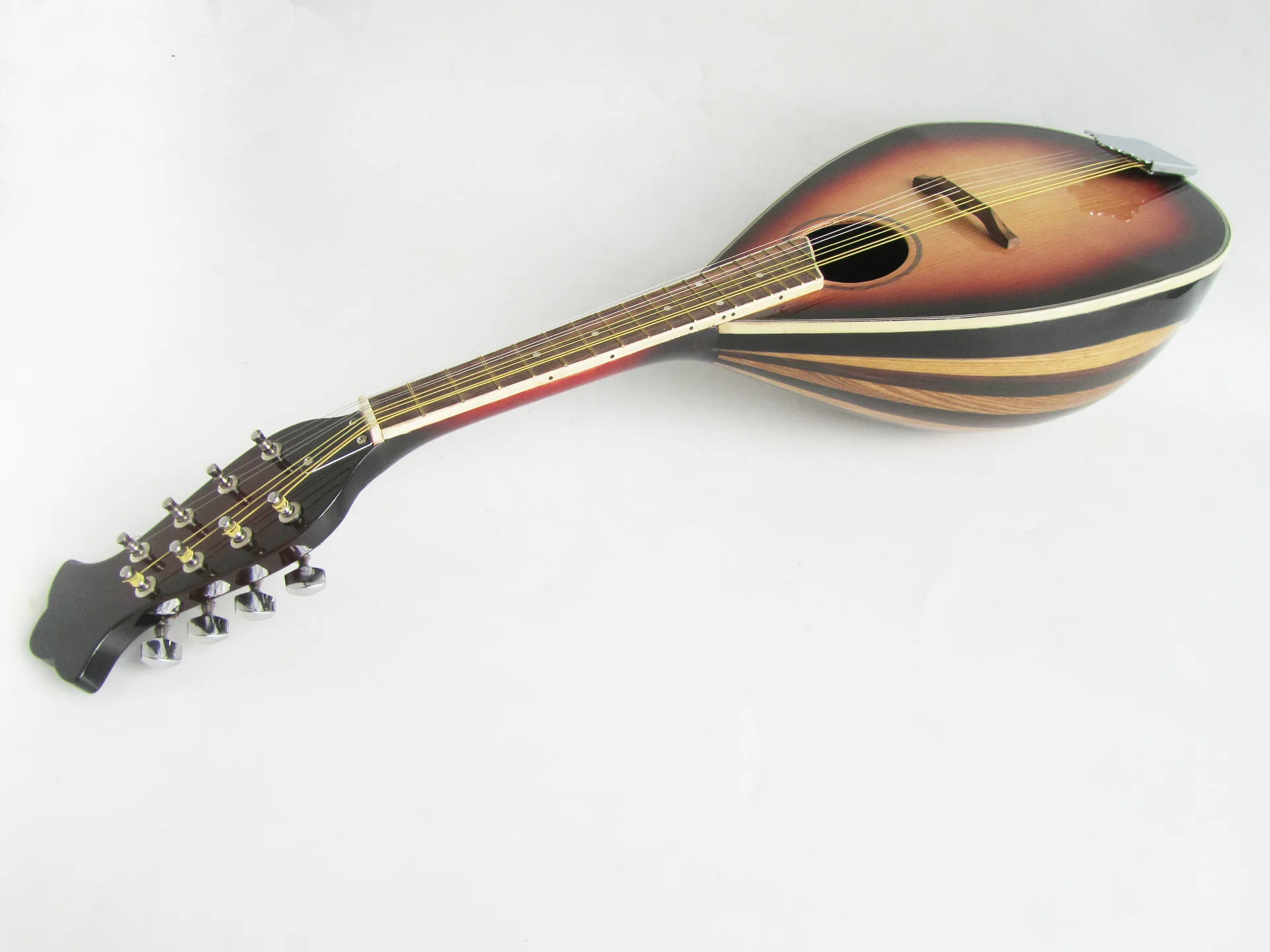 Hand-made solid wood Mandolin Musical Instrument In Sunburst