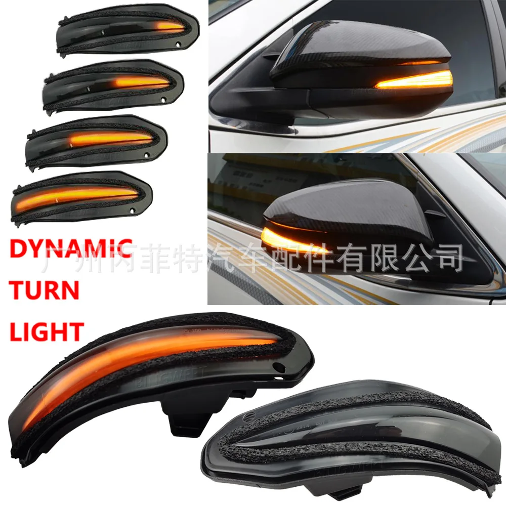 

2pcs For Toyota Highlander RAV4 Rearview Mirror Running Turn Signals