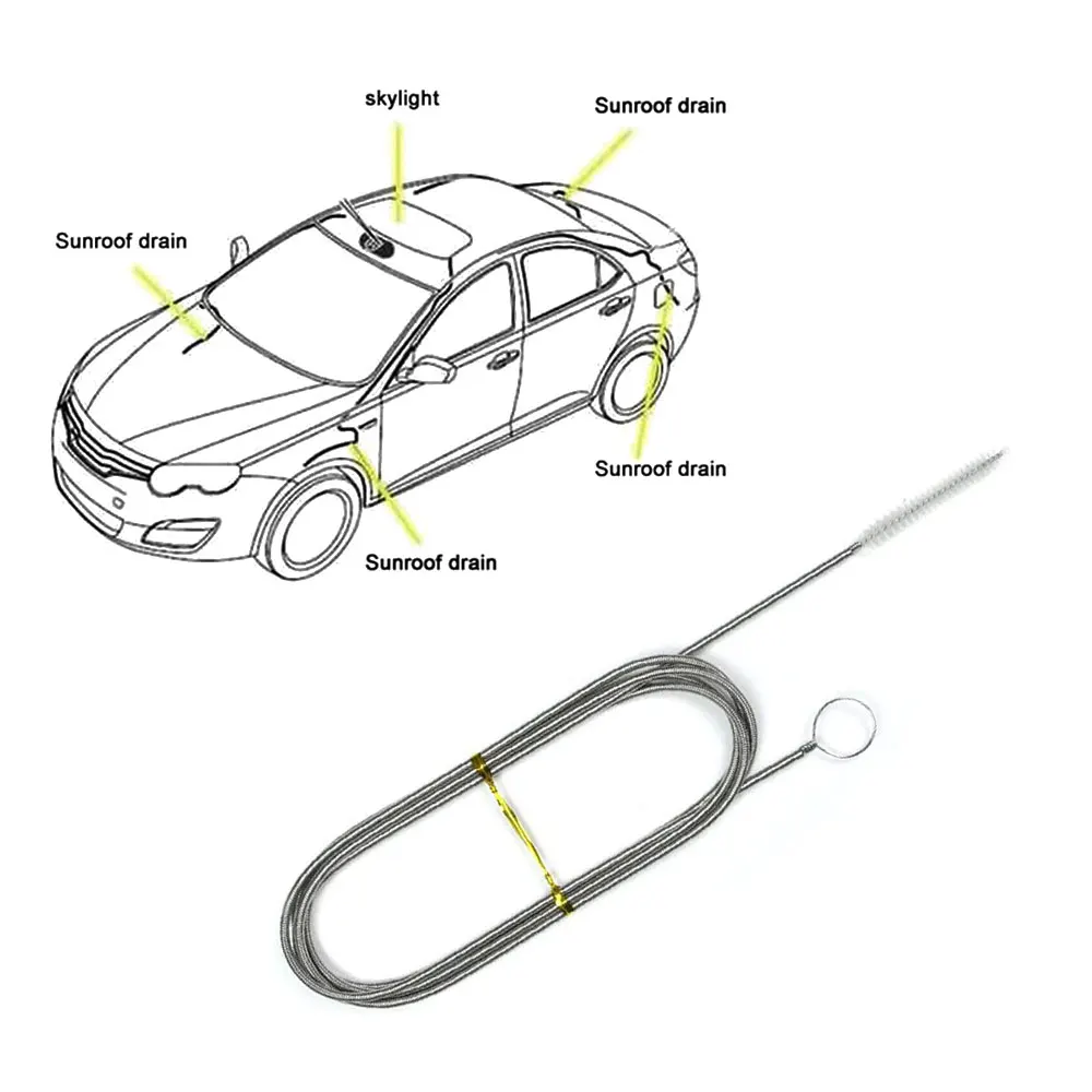 2024 Auto Afvoer Dredge Reiniging Scrub Borstel Voor Toyota Camry Prius Corolla C-HR Chr Prado 2018 Rav4