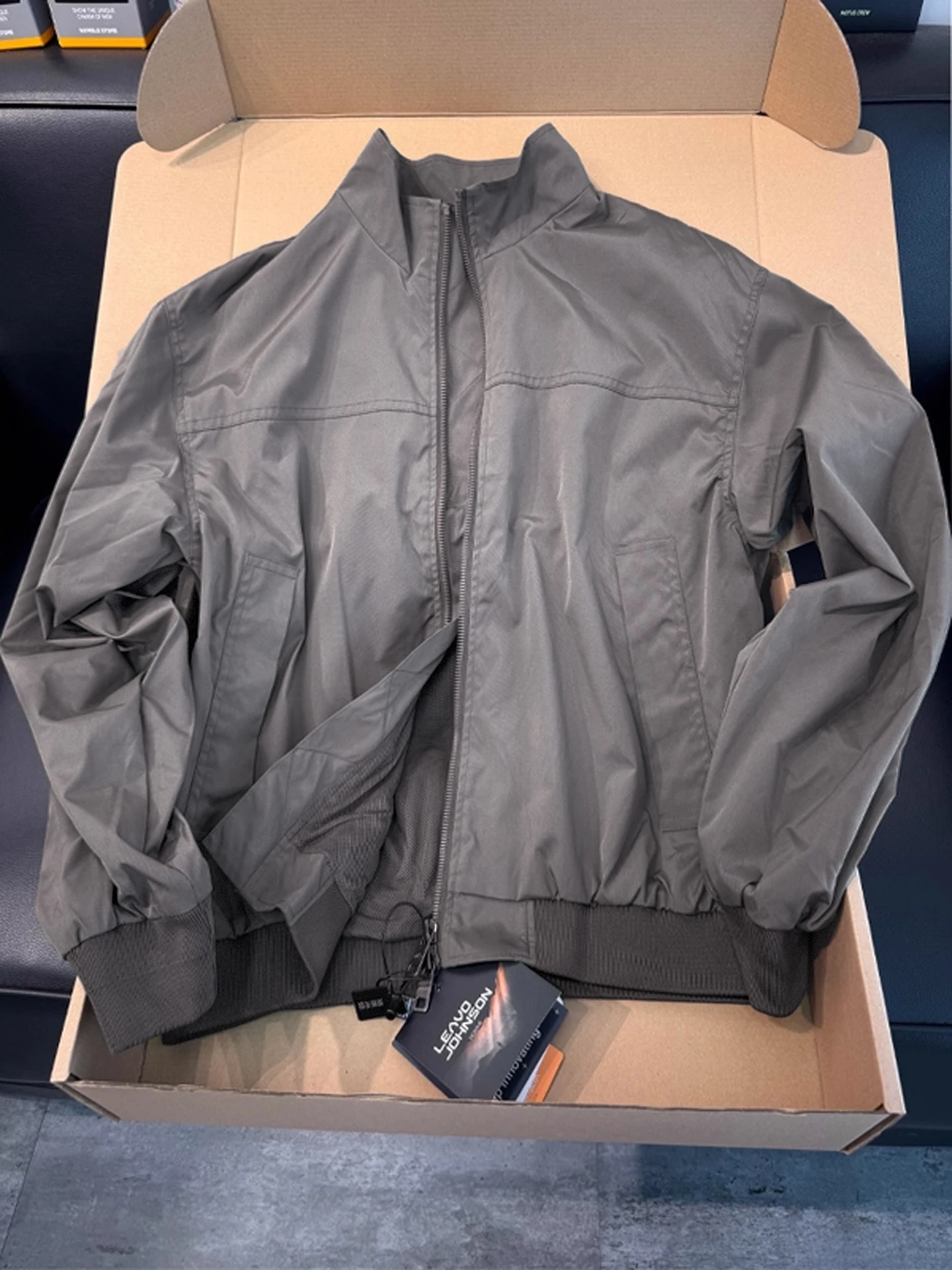 American Style Hard Shoulder Short Baseball Jacket Men's Autumn Spring Three Proof Stand Collar 's Jacket Cleanfit