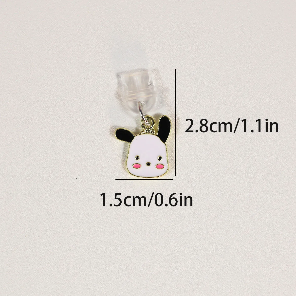 Fashionable phone dust plug, phone accessory, puppy pendant suitable for iPhone/for Samsung Type-C Android