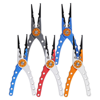 Multifunction Fishing Pliers Corrosion Resistant Fishing Pliers Saltwater Aluminum Split Ring Pliers for Fishing with Sheath Coi