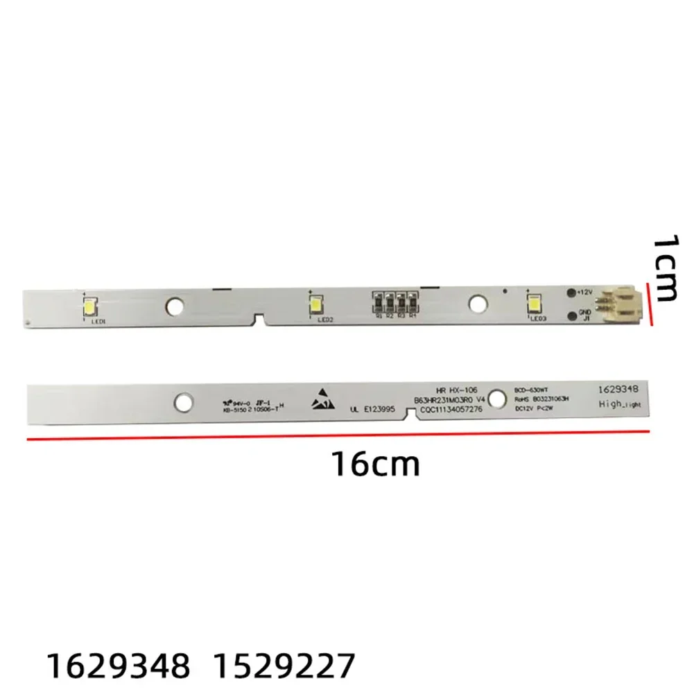 2pcs ForRongsheng/forHisense Refrigerator LED Light Strips MDDZ-162A 1629348 Length 16 Cm 12V DC Via 2 Pin Connector