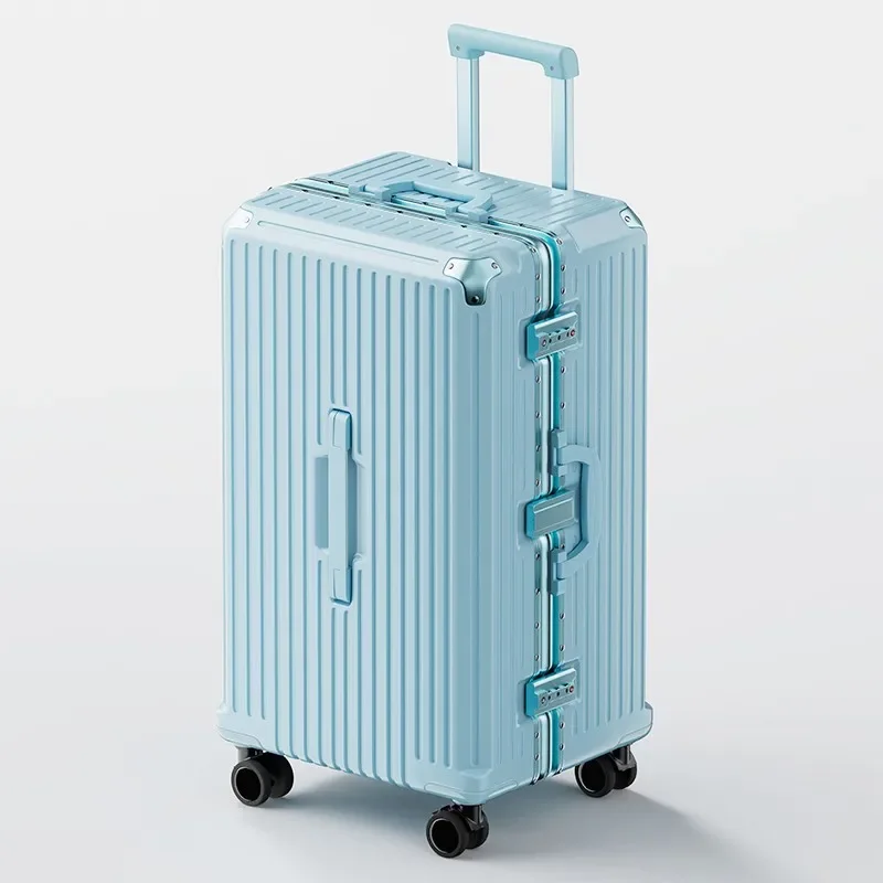 Valise de Voyage à Roulettes de Grande Capacité, Cadre en Aluminium, Robuste, Silays euse, Universelle, Nouveau Design