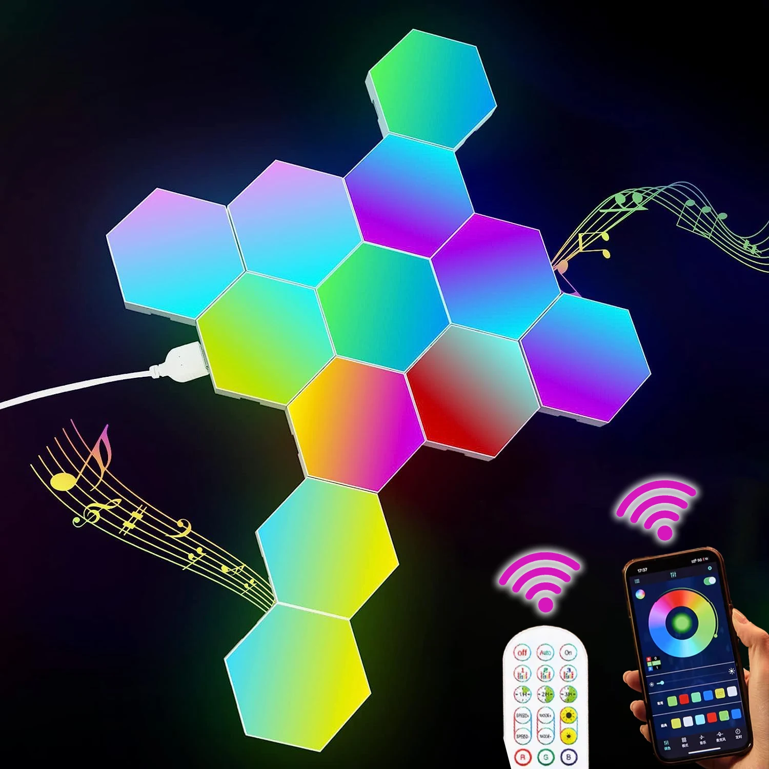 appliques-murales-hexagonales-panneaux-lumineux-led-intelligents-avec-application-et-telecommande-decoration-de-salle-de-bricolage-pour-l'autisme-decor-de-salle-de-jeux-fete-cadeaux-paquet-de-12