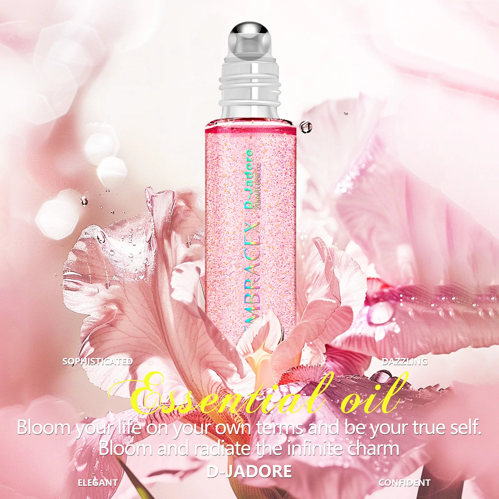 20ml d-adore rolo óleo essencial mostrar temperamento elegante adequado para uso diário para melhorar a confiança presentes para mulheres/meninas