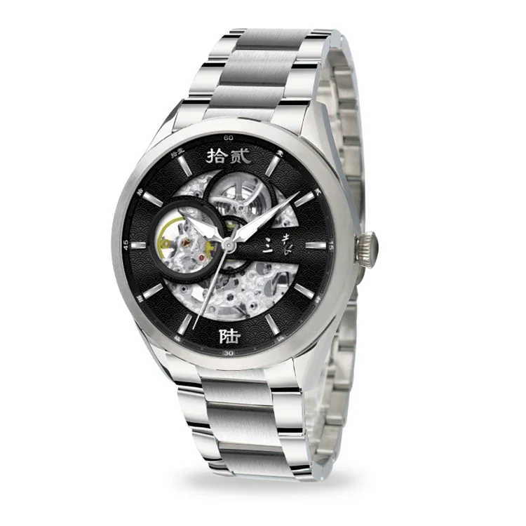 SanYuan Mechanical Automatic Stainless Steel Watch For Man Sapphire Crystal Fashion Watch See-through Design Business Watch