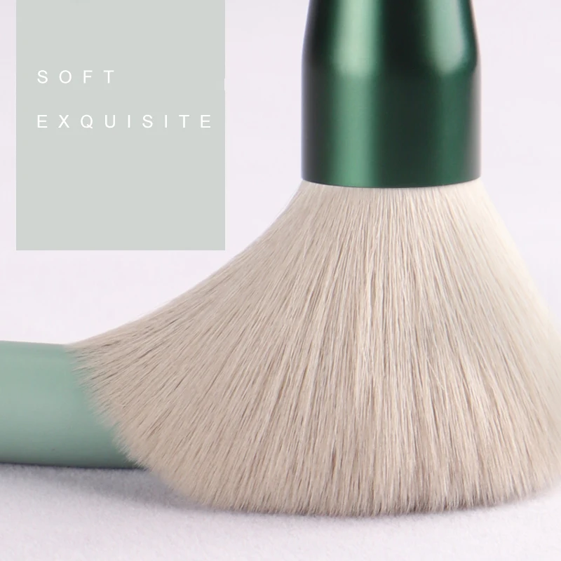 Makeup brushes set-The Matcha green 13pcs cosmestic brushes-foundation&powder&blush fiber beauty pens-make up tool