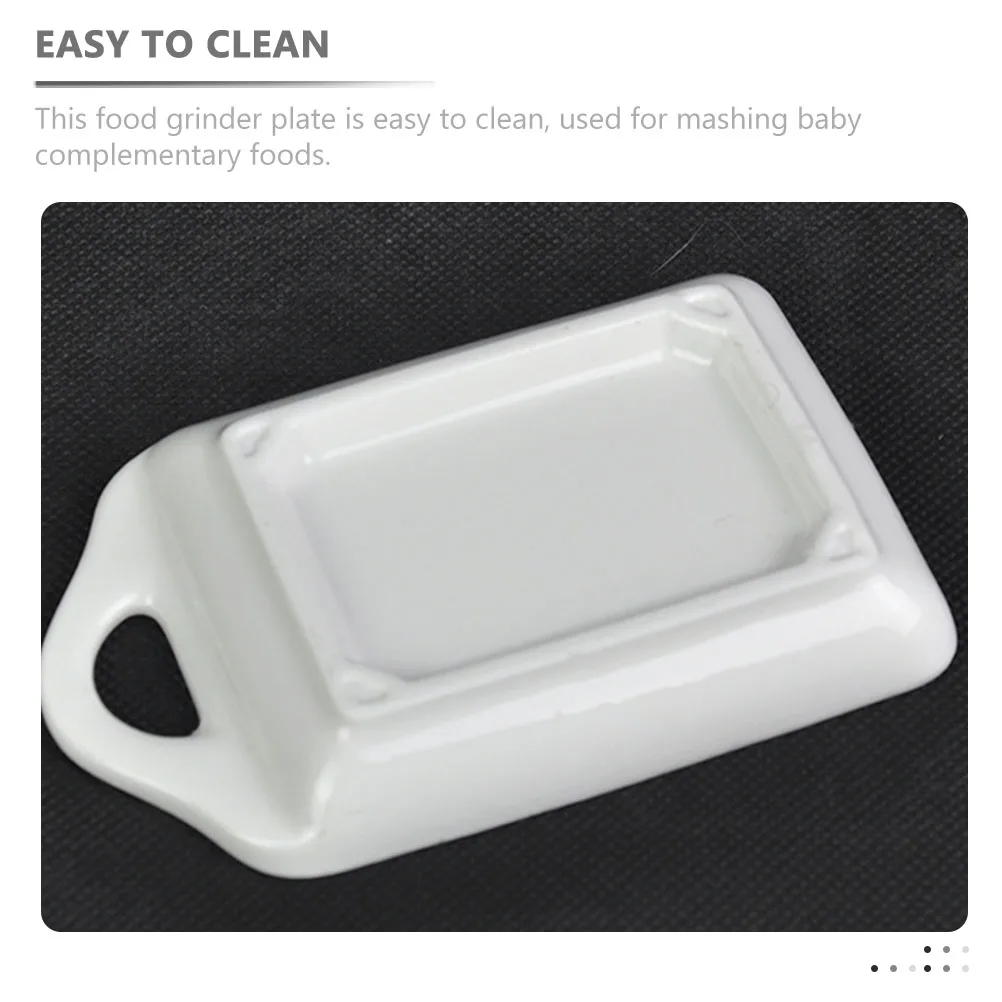 

Ceramic Ginger Grater Wear-Resistant Grinding Bowl for Baby Complementary Food Garlic Grater Tool Household Kitchen Accessory