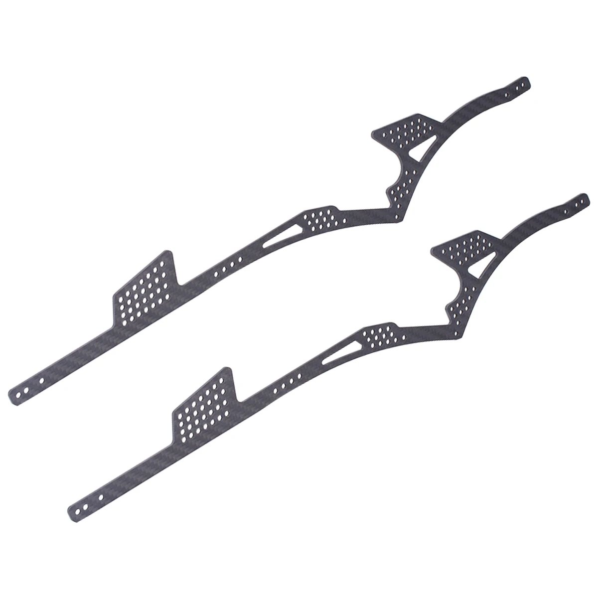 طقم هيكل LCG من ألياف الكربون لسيارة زاحفة RC 1/10 محورية SCX10 كابرا ترقية الجاذبية المركزية المنخفضة مع أجزاء علبة التروس