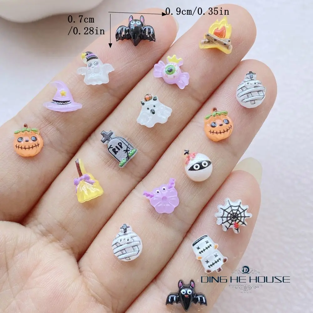 Art Craft Hat - 30/50/100개 미니 할로윈 네일 아트 장식