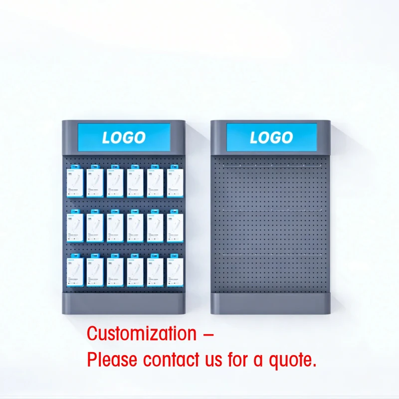 custom.CERES Customizable Stainless Steel Wire Shelving Wall Mounted Adjustable Display Showcase Rack Accessories
