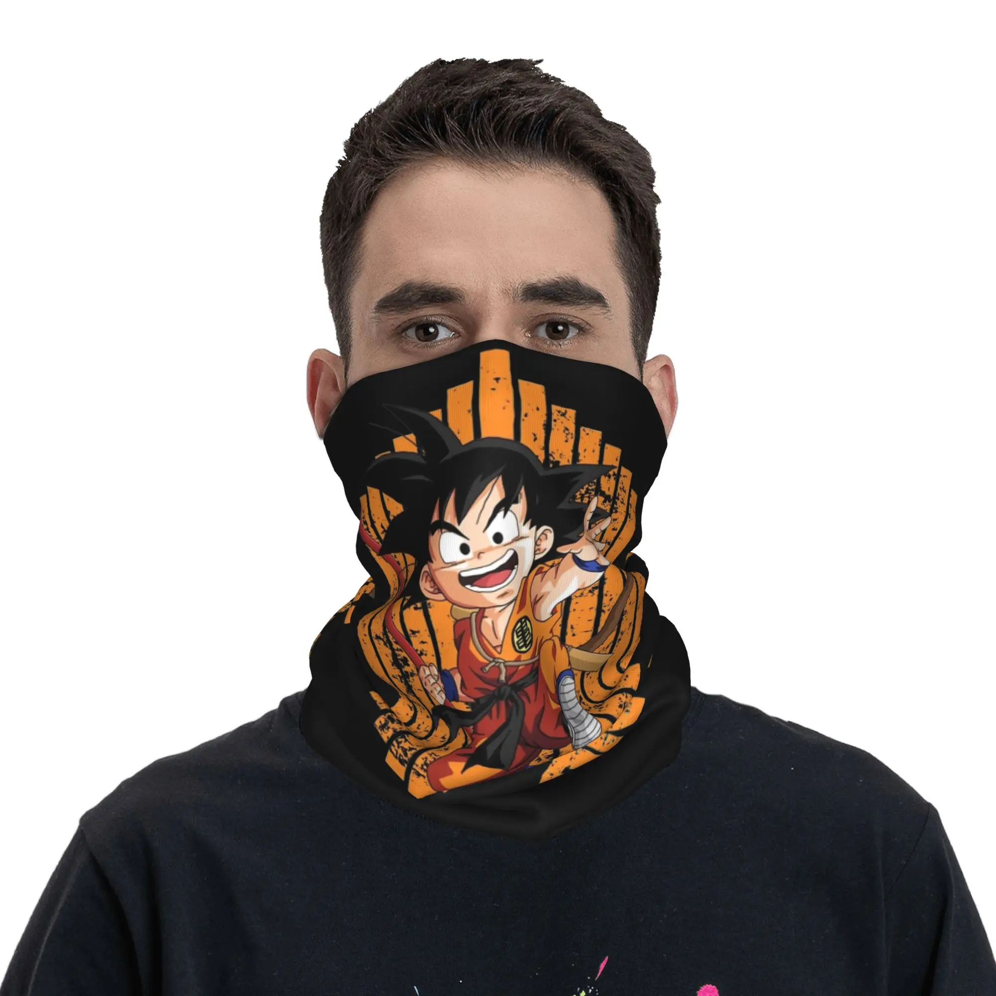 성인용 드래곤 키즈 드래곤볼 드래곤볼 밴다나 상품 넥 게이터 프린트 페이스 스카프 따뜻한 페이스 마스크 하이킹용 통기성