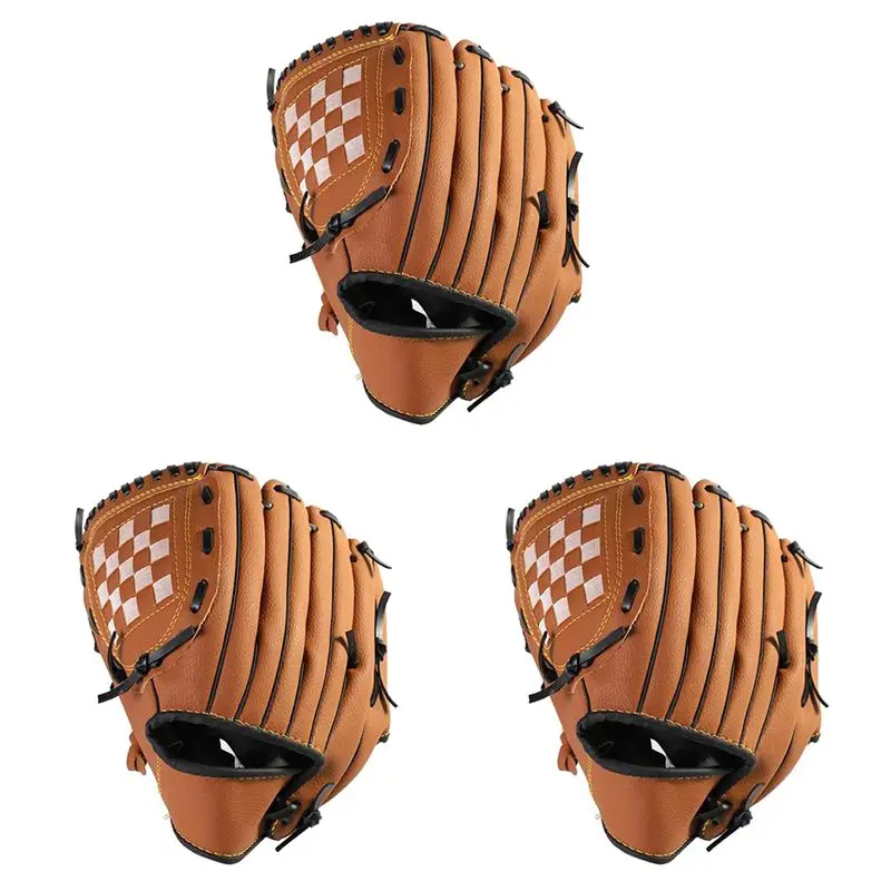 3x-outdoor-sports-2-colors-baseball-glove-softball-practice-equipment-right-hand-for-adult-man-womanbrown-125-inch