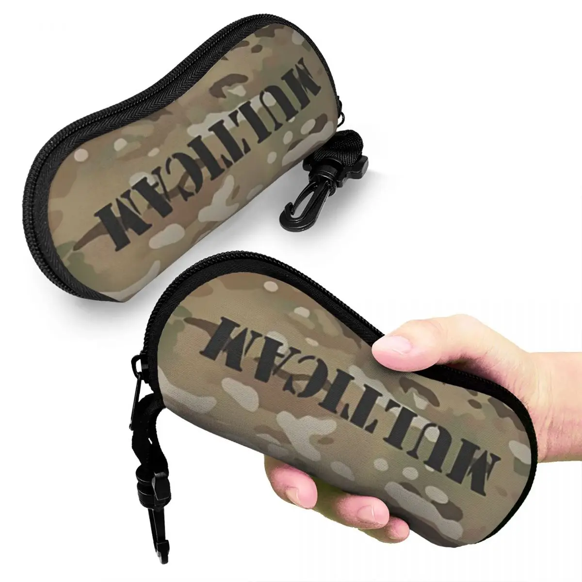 

Multicam Military Trout Camo Shell Glasses Case Protective Sunglasses Box Women Men Soft Eyeglasses Bag Pouch