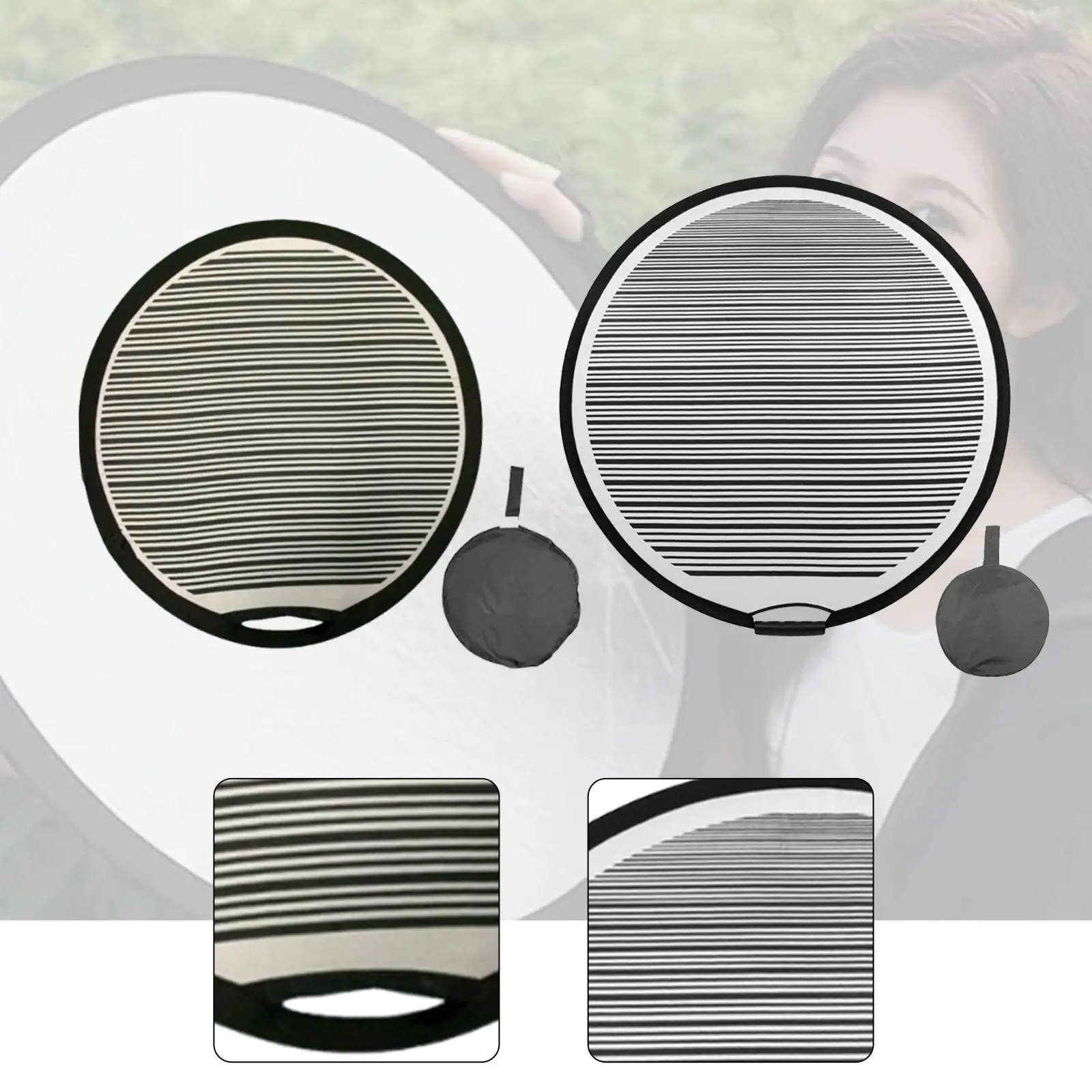 Dents Reflector Board Automotive Repair Tool Car Dents Repair Striped Multipurpose Folding with Storage Bag Dent Detection Tool