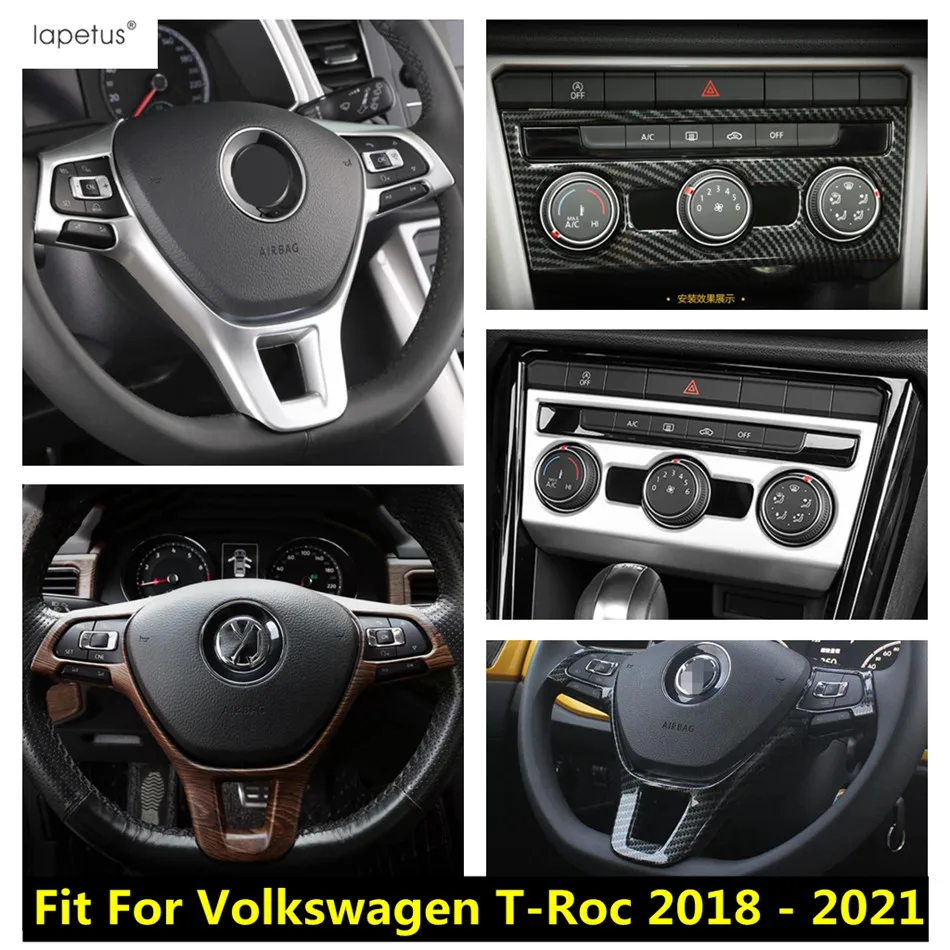 

Central Control AC Air Conditioning Panel / Steering Wheel Frame Cover Trim Accessories For Volkswagen T-Roc T Roc 2018 - 2021