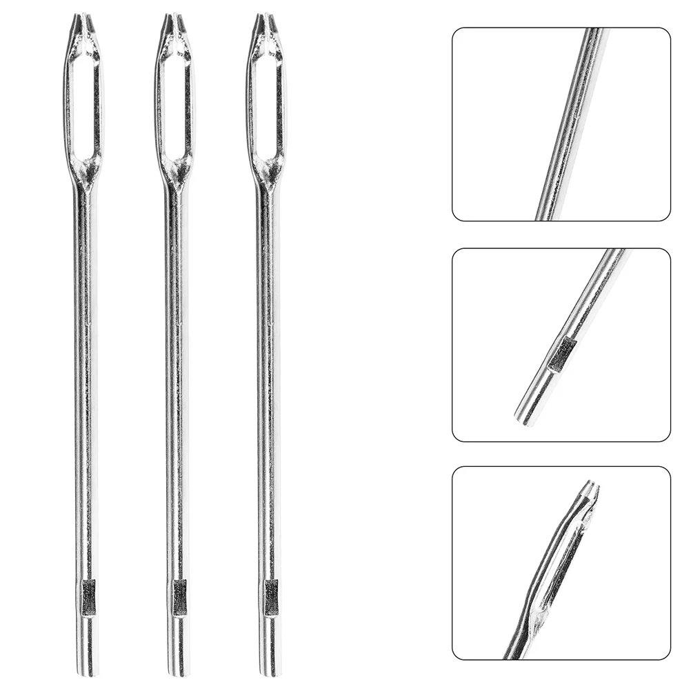 

3 Pcs Tire Repair Needle Tools Screw Plug Motorcycle Kit Needles for Steel Repairing Vehicle Supply