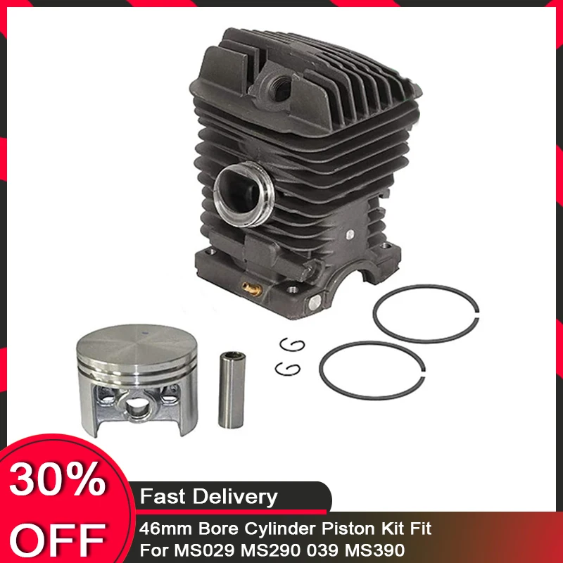 

46mm Bore Cylinder Piston Kit Fit For MS029 MS290 039 MS390