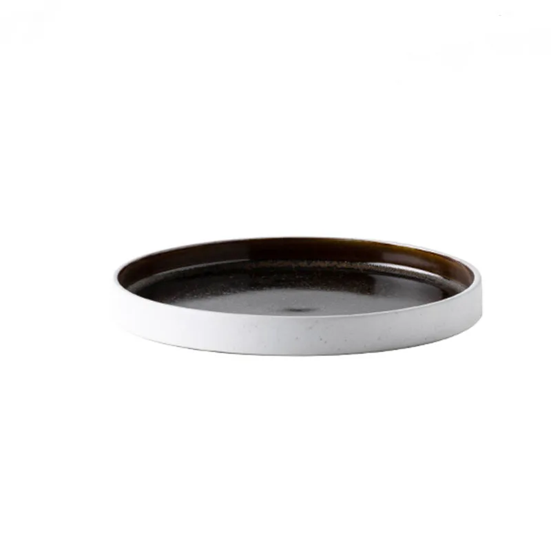 

Cheap Simple Ceramic Plate Dinner Dishes Plates Fruit Snack Tray Tableware Cake Kitchen Supplies Microwave Safe Heat Resistant