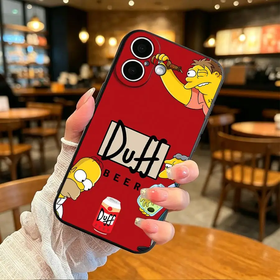 Handyhülle für Apple iPhone 17 Pro Max 7 8 13 Mini X XS XR Air 15 Plus 17e 16e 12 14 16 11 Cartoon Simpson