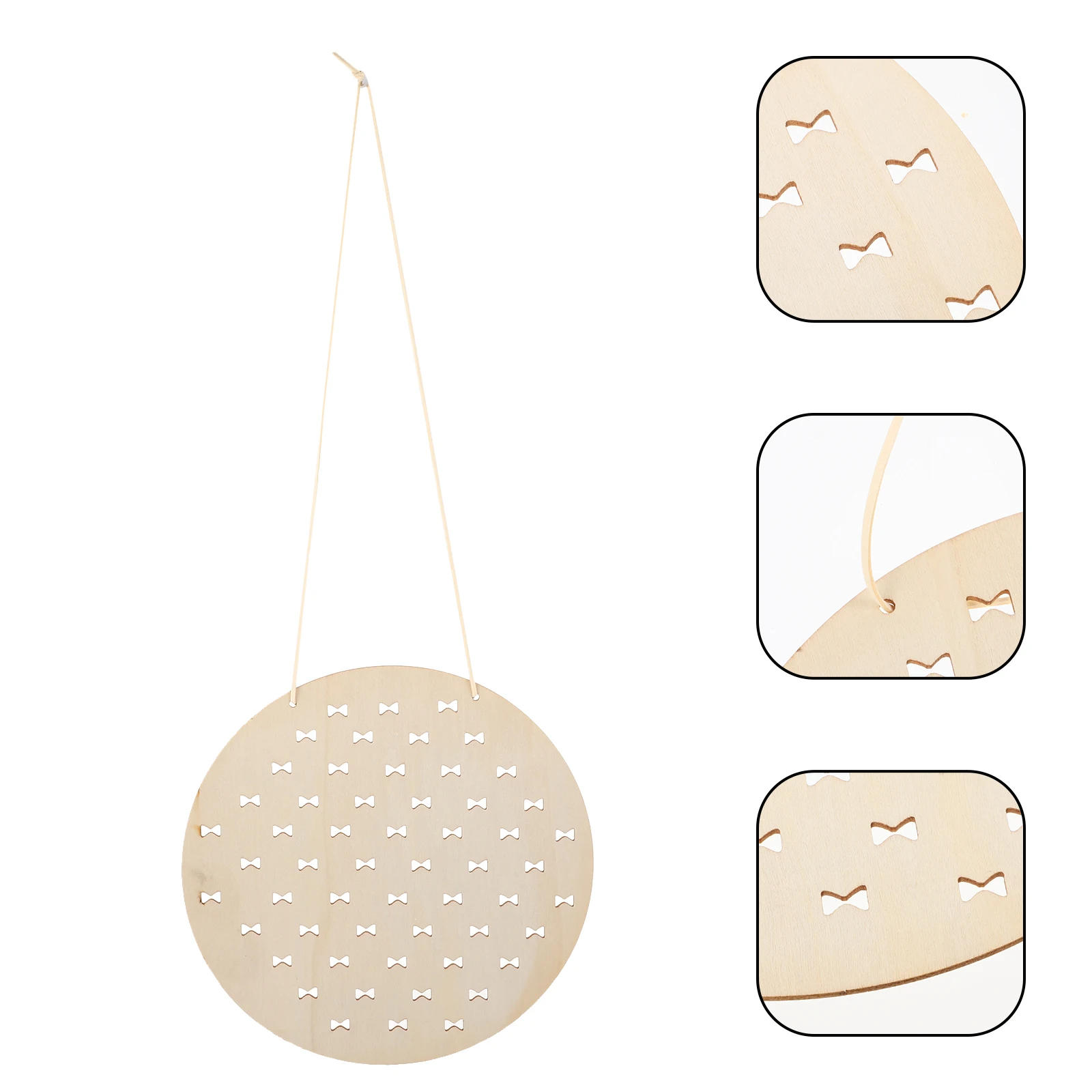 

Wooden Bow Holder Hanging Hair Clip Organizer Wall Mount Headband Display Board Hair Accessories Storage Rack Home