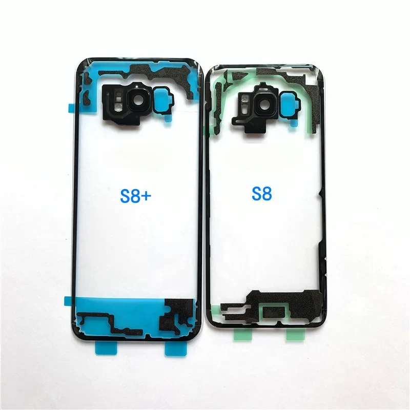 Transparent Back Cover For Samsung Galaxy S7 Edge S8 S9 Plus S10 5G S20 S21 Ultra Housing Battery Door Repair Replace Rear Case