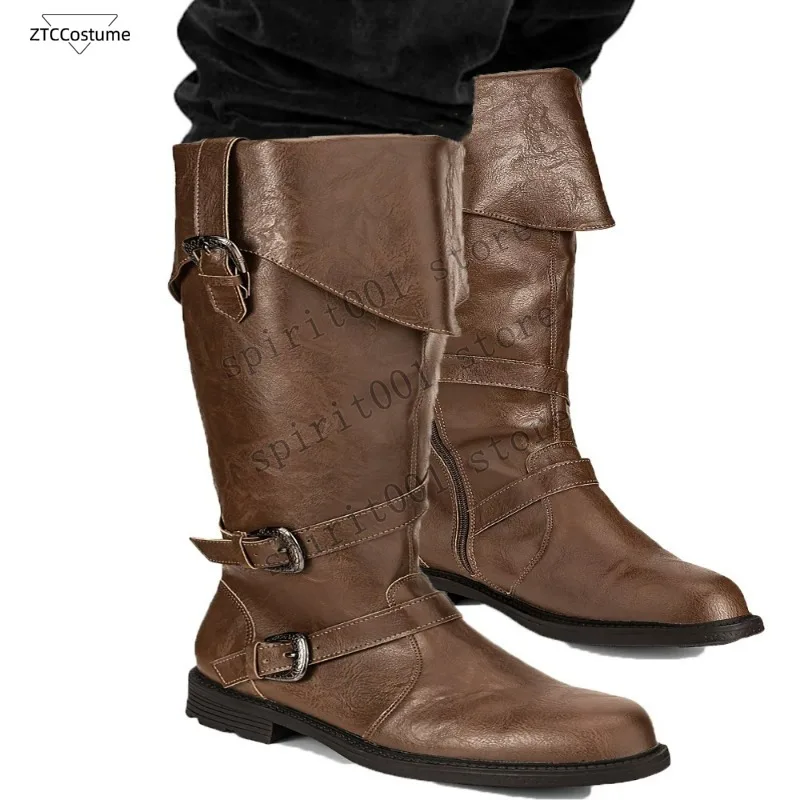 medieval-new-style-european-and-american-retro-medieval-renaissance-halloween-large-size-knight-cosplay-men's-boots