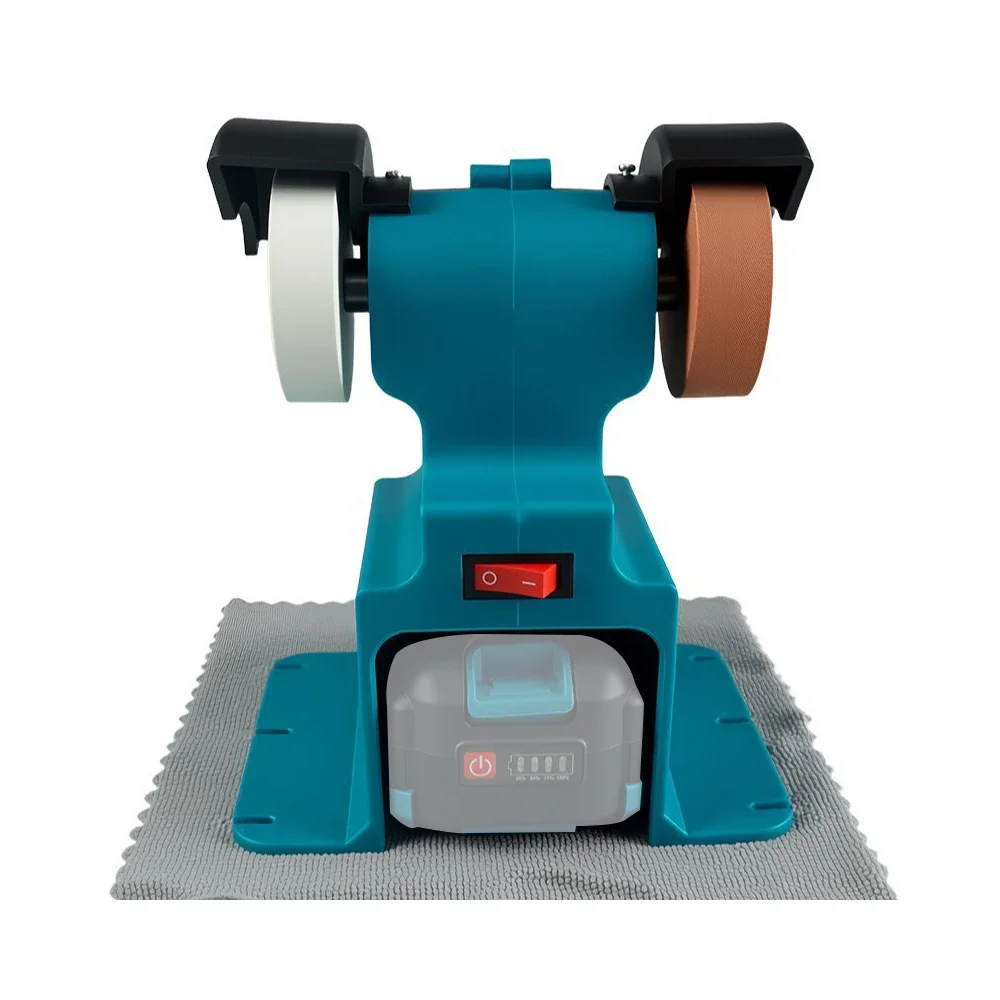 200W Cordless Electric Bench Grinder For Makita 18V Battery Pin ﻿Double Grinder Polishing Grinding Stone Knife