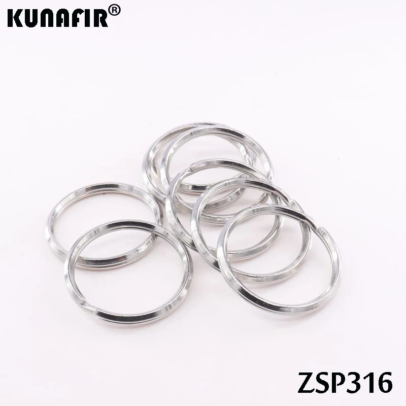 

Rhombus style 25mm-32mm Stainless steel key-ring Key Chain jewelry Split Key Rings DIY accessories parts ZSP316