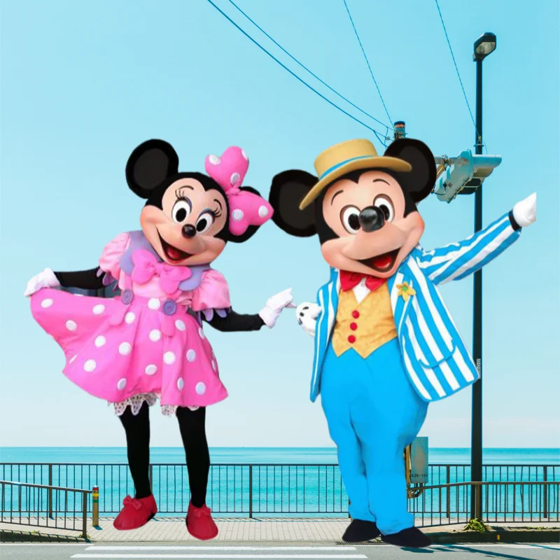 Disfraz de Mascota de Mickey Mouse de Disney, Traje de Personaje de Dibujos Animados para Adultos, Minnie Mouse, Atractivo Disfraz para Regalo de Cumpleaños o Fiesta