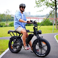 OUXI V8 EU Warehouse Fat Bike Bicycle Adults 20inch Off Road Ebike Fat Tyre Fatbike 250w Electric Bike