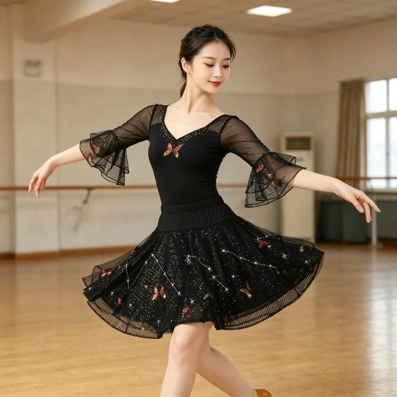 jupe-de-danse-latine-elegante-pour-femmes-jupe-en-maille-fluide-et-douce-tenue-de-danse-de-salon-vetements-de-danse-moderne-vetements-de-danse-latine-pour-femmes