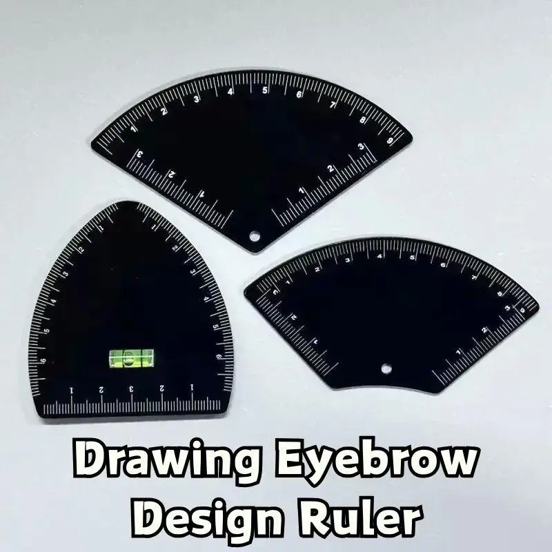 

1pc Aluminum Alloy Fast Drawing Eyebrow Design Ruler Microblading MappingTool Shaping Permanent Makeup DrawingGuide Ruler Tattoo