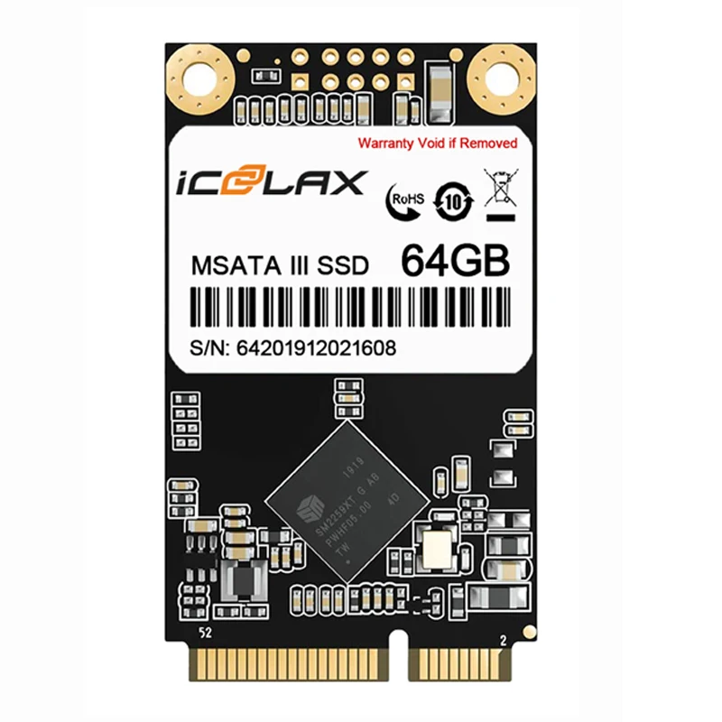 ICOOLAX Interne Msata SSD 128 GB 256 GB 512 GB Interne Festplatte für Notebook-Festplatte für Computerzubehör