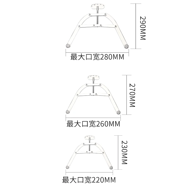 Retractor de tensión para huesos, arco de tracción rígido, acero inoxidable, para extremidades inferiores