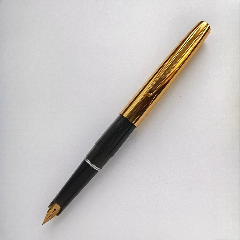 

Deluxe 1960s Vintage SWAN Swan Black Pocket Fountain Pen Iridium Gold F 0.5mm Hooded Nib Luxury Office Japanese Stationery