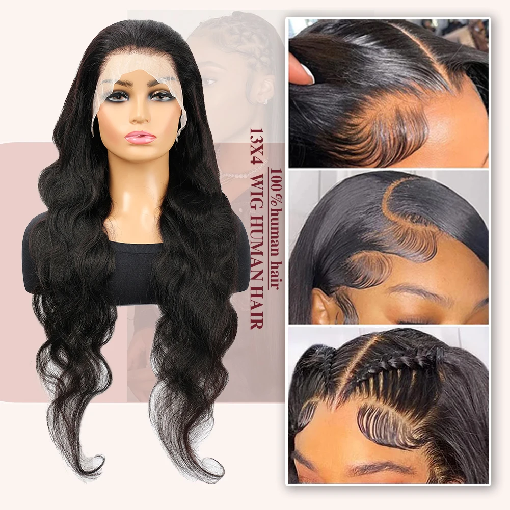 13x4&13x6&4x4 Lace Front Wigs Human Hair Body Wave  Pre Plucked 180 Density Lace Frontal Wigs Human Hair for Women