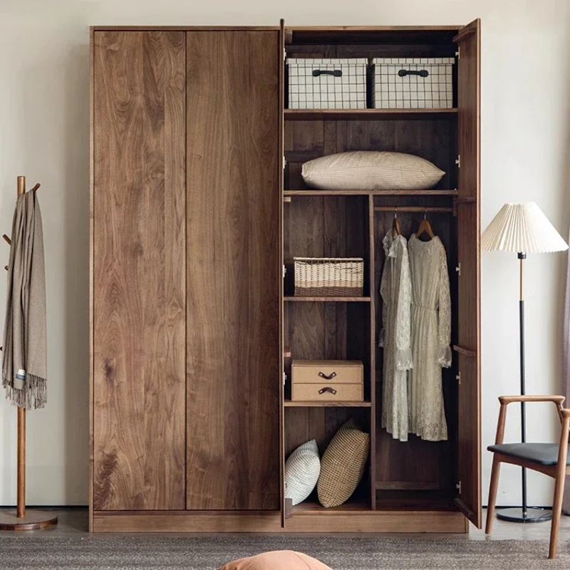 Armario de Almacenamiento de Lujo Nórdico, Armario Alto de Madera para Dormitorio, Organizador de Ropa, Armario Abierto, Muebles de Dormitorio