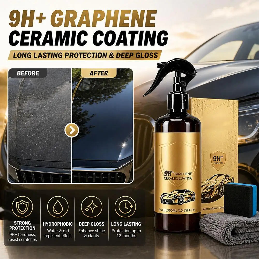 Graphen-Keramikbeschichtung 9H für Autos Kristallserum Hochglanz Autolack-Schutzset Politur für Auto-Detailing – Detail 3